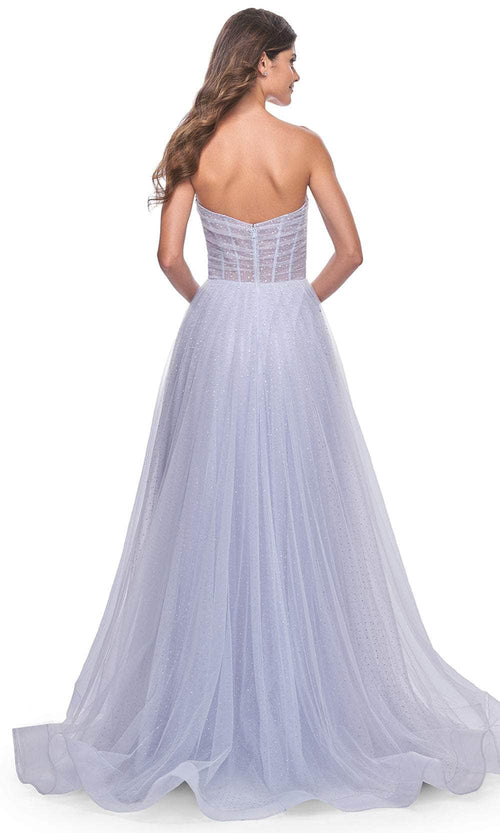 La Femme 31997 Shirred Sweetheart Prom Dress