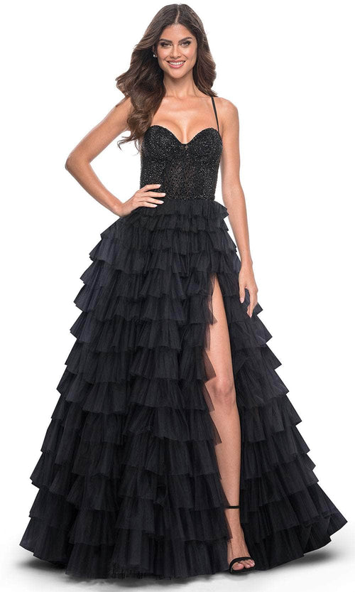 La Femme 32002 Sweetheart Beaded Top Prom Gown