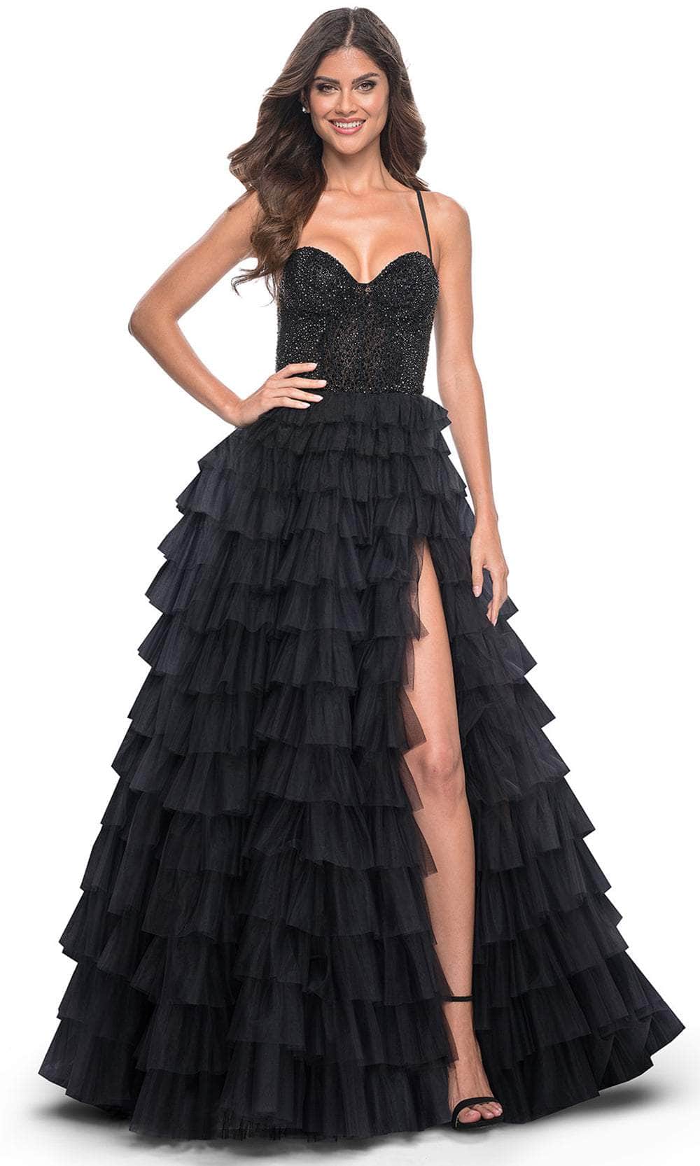 La Femme 32002 Sweetheart Beaded Top Prom Gown