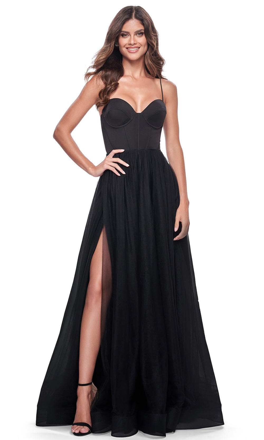 La Femme 32065 Bustier Tulle Prom Dress