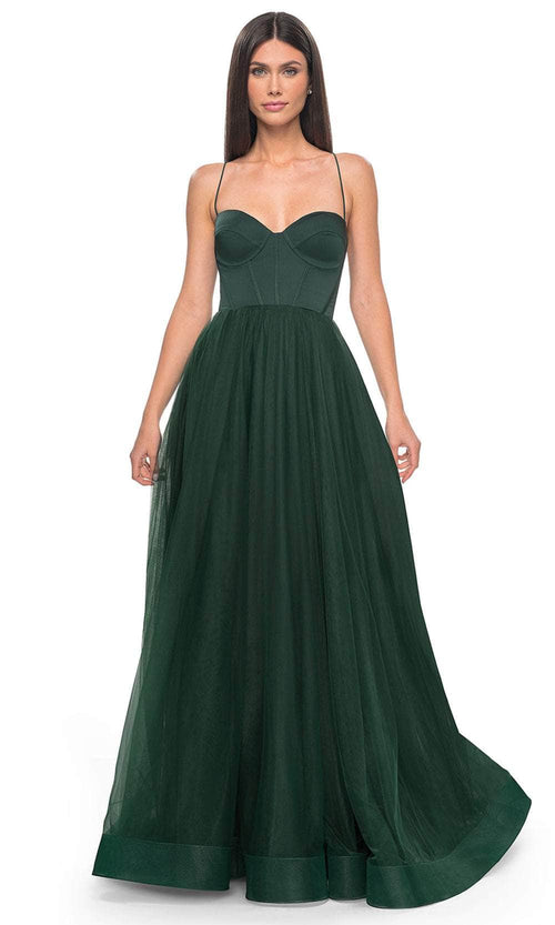 La Femme 32065 Bustier Tulle Prom Dress