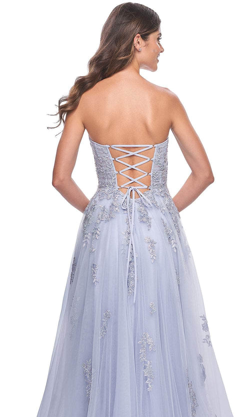 La Femme 32084 Lace Ornate Sweetheart Prom Dress