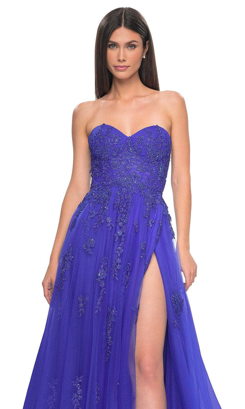 La Femme 32084 Lace Ornate Sweetheart Prom Dress