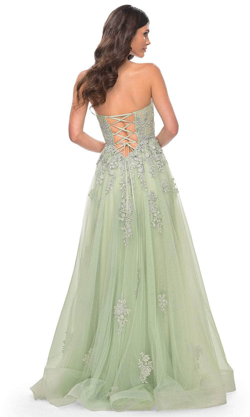 La Femme 32084 Lace Ornate Sweetheart Prom Dress