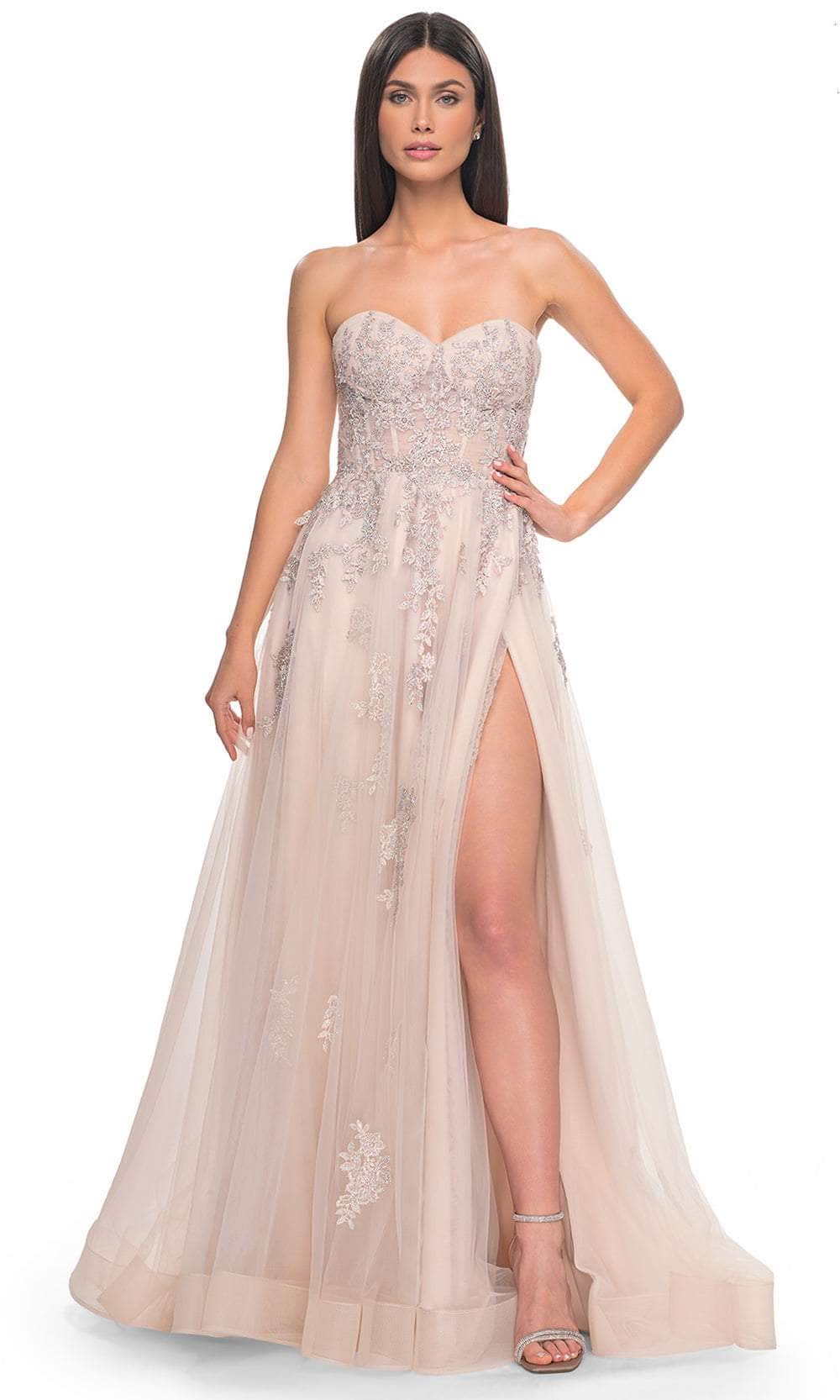 La Femme 32084 Lace Ornate Sweetheart Prom Dress