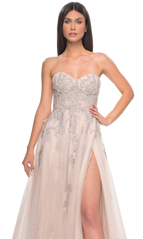 La Femme 32084 Lace Ornate Sweetheart Prom Dress
