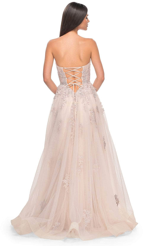 La Femme 32084 Lace Ornate Sweetheart Prom Dress