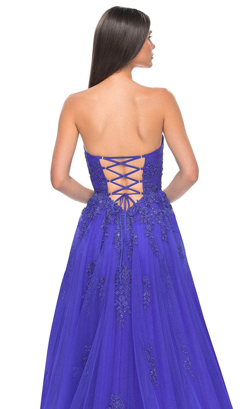 La Femme 32084 Lace Ornate Sweetheart Prom Dress
