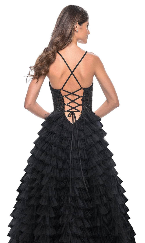La Femme 32128 Ruffle Tiered Prom Dress