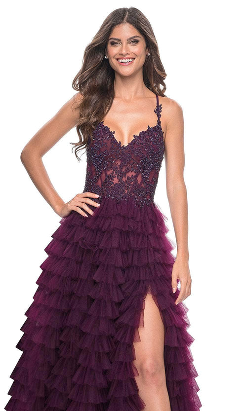 La Femme 32128 Ruffle Tiered Prom Dress