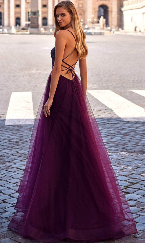 La Femme 32135 Fishnet Bodice Prom Dress