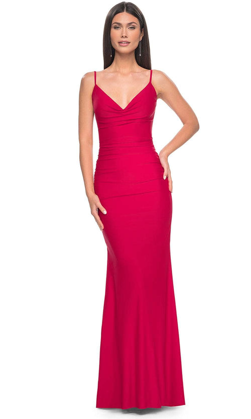 La Femme 32153 Draped Bodice Prom Dress
