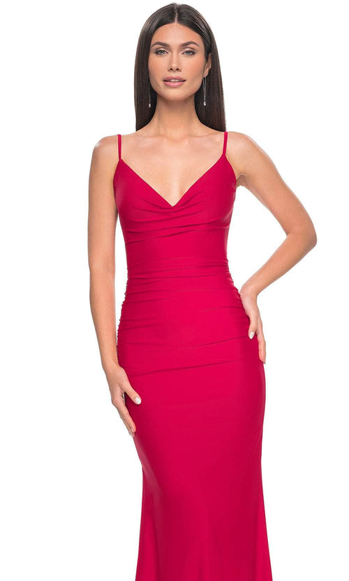 La Femme 32153 Draped Bodice Prom Dress