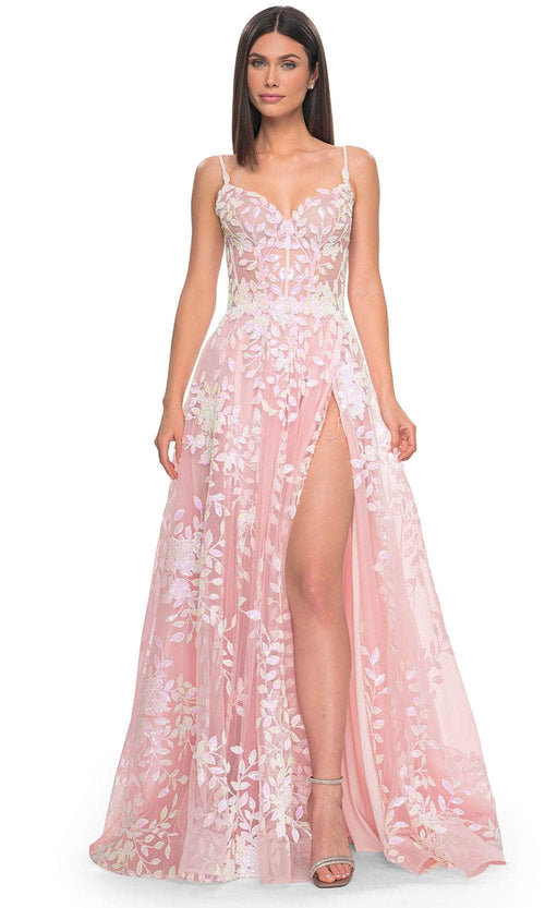 La Femme 32223 Sequin Lace Prom Dress