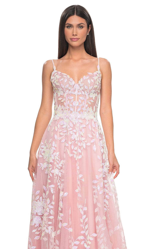 La Femme 32223 Sequin Lace Prom Dress