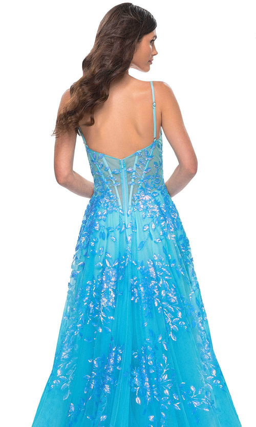 La Femme 32223 Sequin Lace Prom Dress