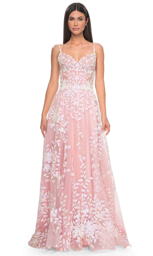 La Femme 32223 Sequin Lace Prom Dress