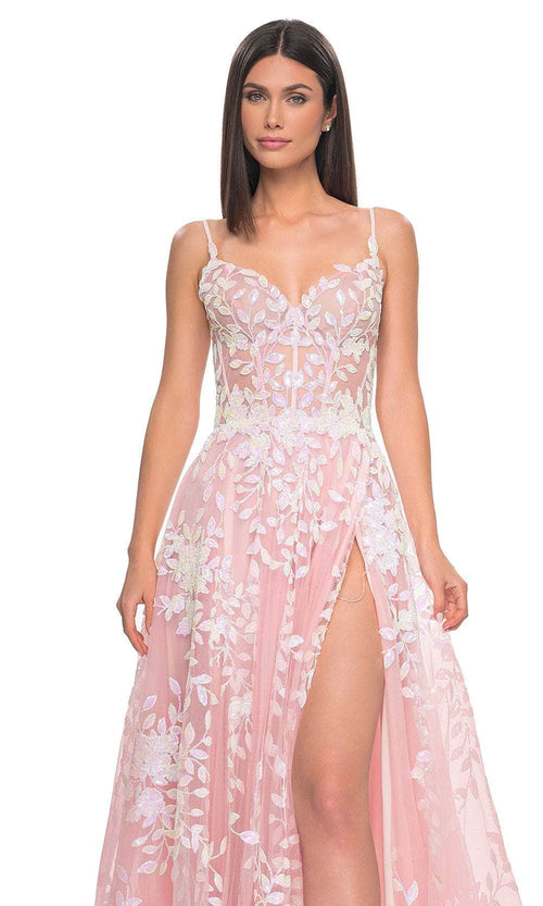La Femme 32223 Sequin Lace Prom Dress