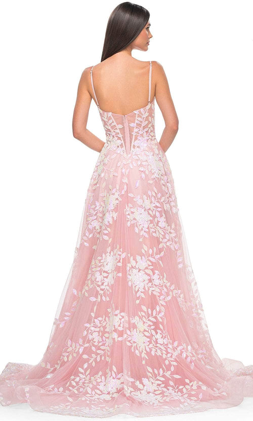 La Femme 32223 Sequin Lace Prom Dress