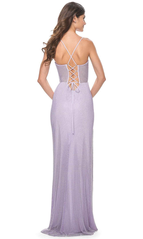 La Femme 32227 Bustier Net Prom Dress by La Femme