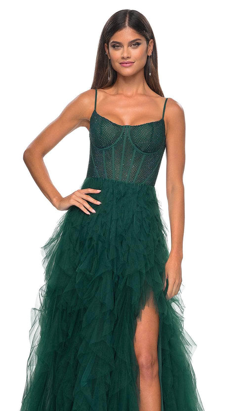 La Femme 32233 Ruffle Skirt Prom Dress