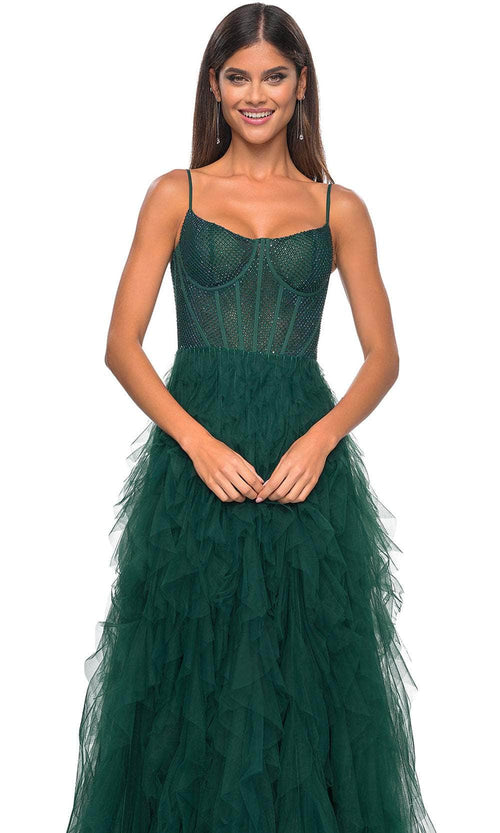 La Femme 32233 Ruffle Skirt Prom Dress