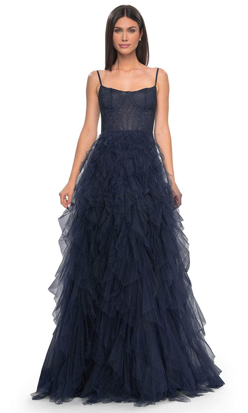 La Femme 32233 Ruffle Skirt Prom Dress