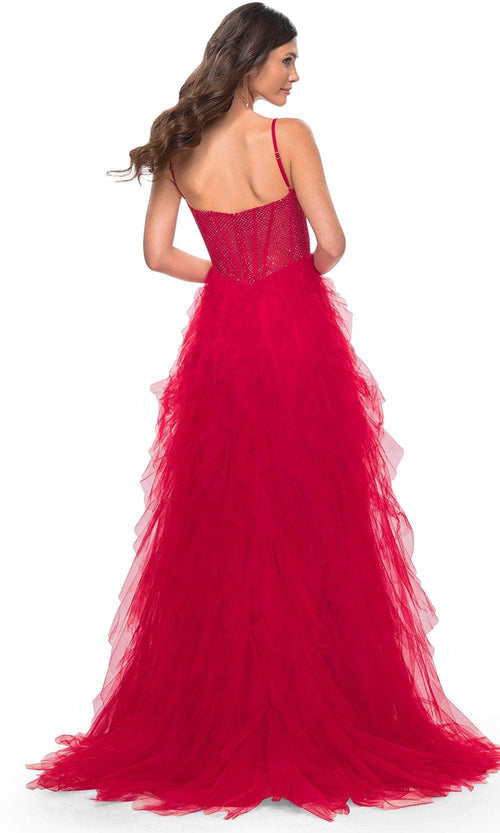 La Femme 32233 Ruffle Skirt Prom Dress