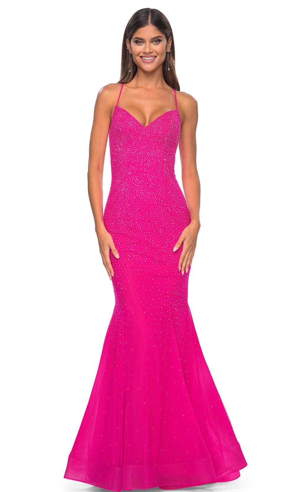 La Femme 32273 Embellished V-Neck Prom Dress