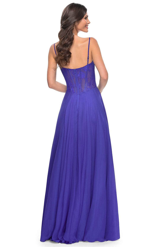 La Femme 32276 Lace Bustier Prom Dress
