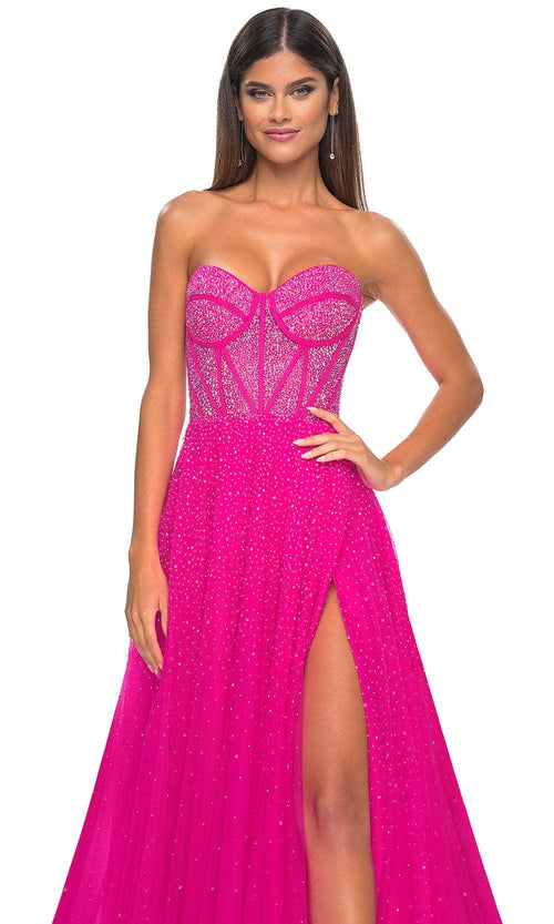La Femme 32278 Bejeweled Bustier Prom Dress