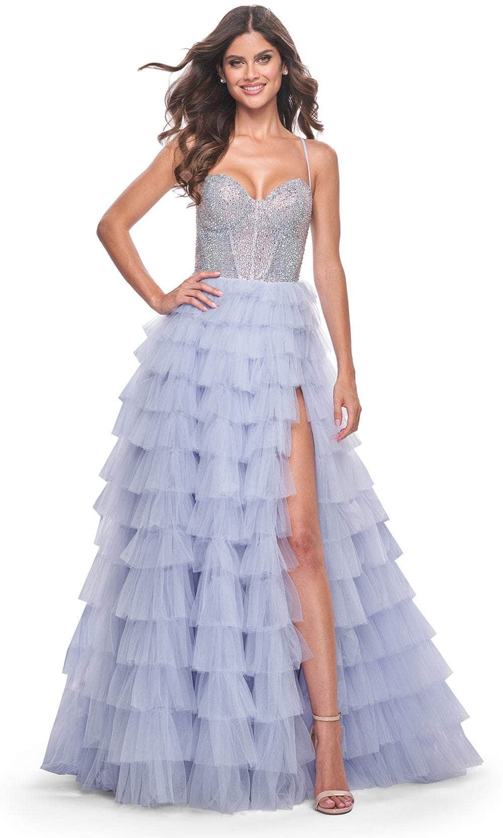 La Femme 32335 Sweetheart Neck Rhinestone Embellished Ballgown – SuitUSA