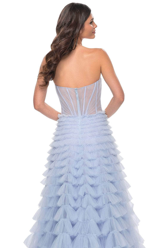 La Femme 32447 Sweetheart Tiered Tulle Prom Gown