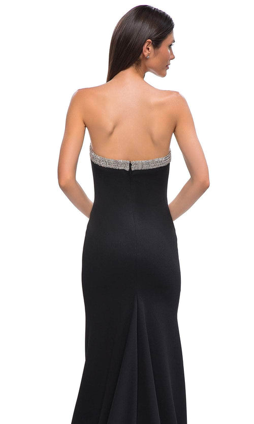 La Femme 32891 Straight Neckline Sheath Prom Gown