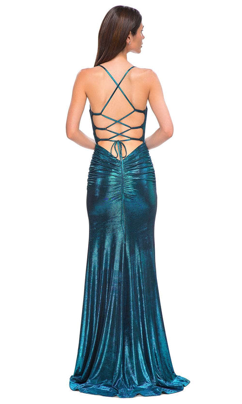 La Femme 32945 Sleeveless Ruched Detailed Prom Gown