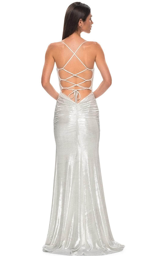 La Femme 32945 Sleeveless Ruched Detailed Prom Gown