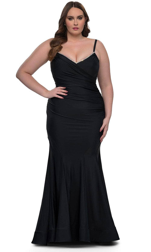 La Femme 33057 Ruched Jersey Prom Dress