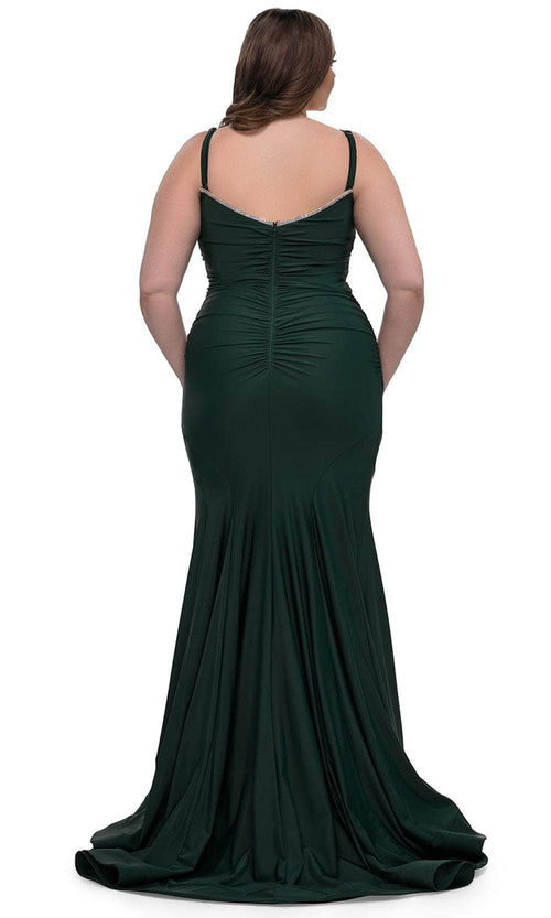 La Femme 33057 Ruched Jersey Prom Dress