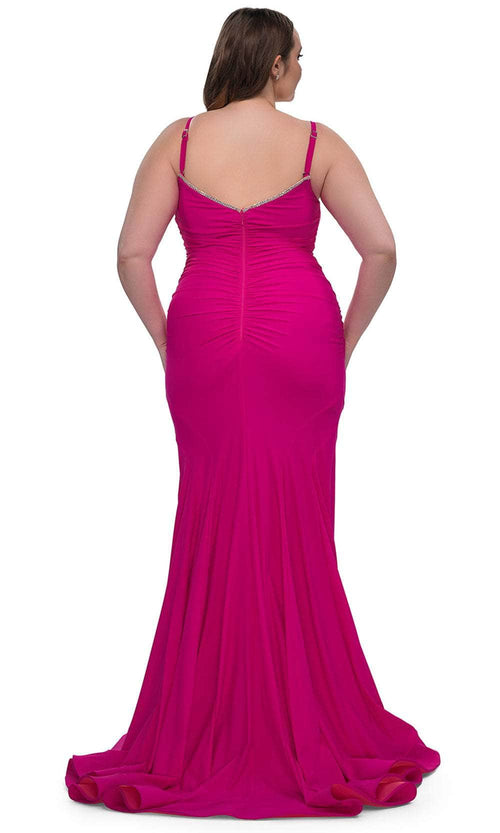 La Femme 33057 Ruched Jersey Prom Dress