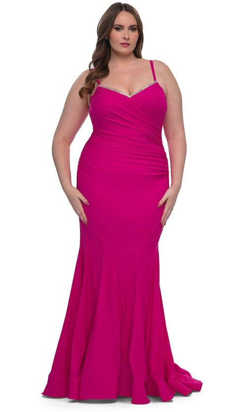 La Femme 33057 Ruched Jersey Prom Dress