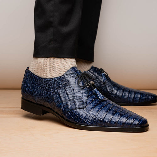 Marco Di Milano Lacio Navy Leather Dress Shoe