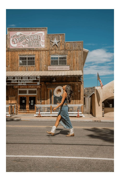 Laredo Women's Kite Days Broad Square Toe Leather Boots - Brown / Bone 5821