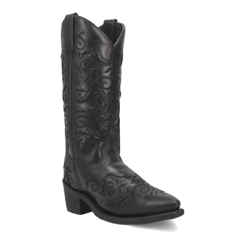 Laredo Women's Night Sky Snip Toe Leather Boots - Black 52450