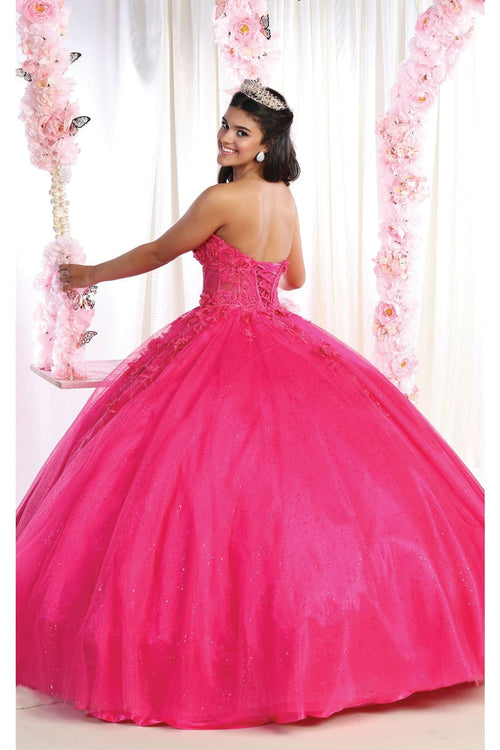 Sleeveless QuinceaƱera Ball Gown