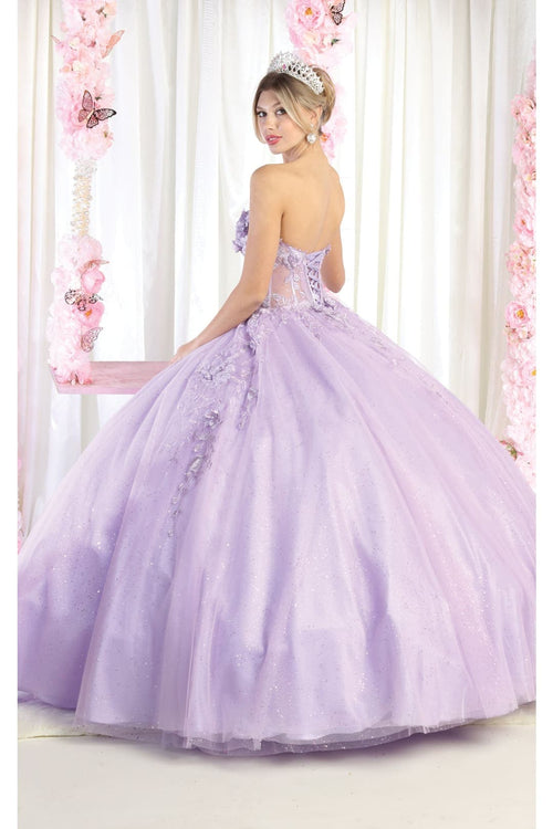 Sleeveless QuinceaƱera Ball Gown - Lilac / 4