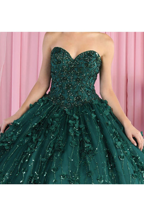 Layla K LK190 3D Floral Applique Ball Gown
