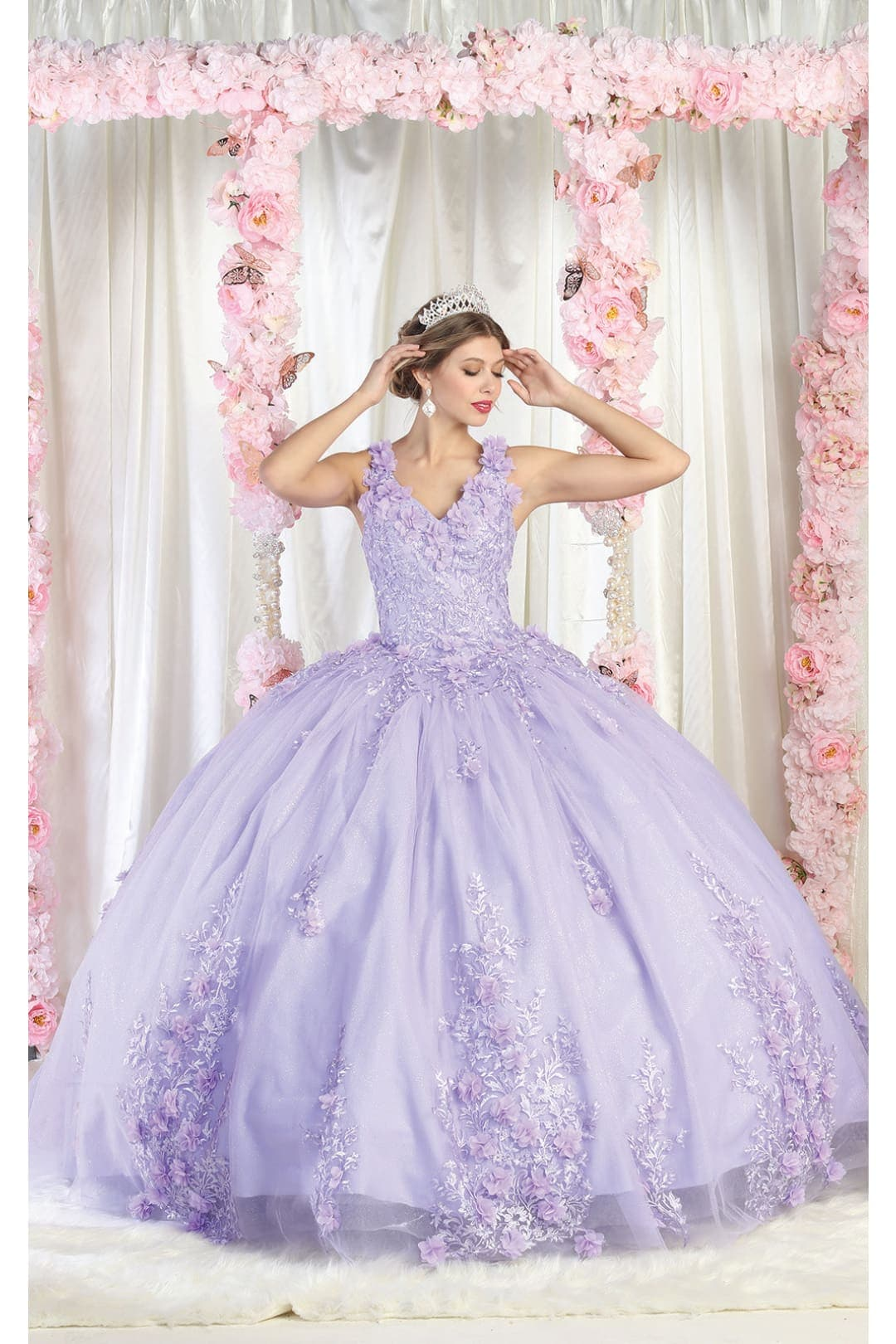 Sweet 16 Birthday Party Dress in Lilac Style LK195 Ball Gown