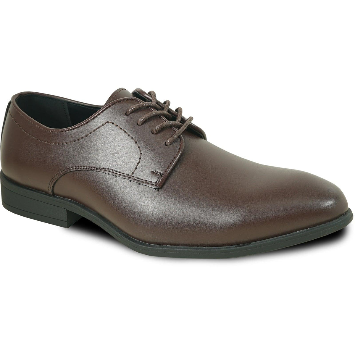 Leather
Bravo Leather Men's Round Toe Dress Oxfords in Dark Brown - USA Men's Outlet