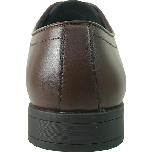 Leather
Bravo Leather Men's Round Toe Dress Oxfords in Dark Brown - USA Men's Outlet