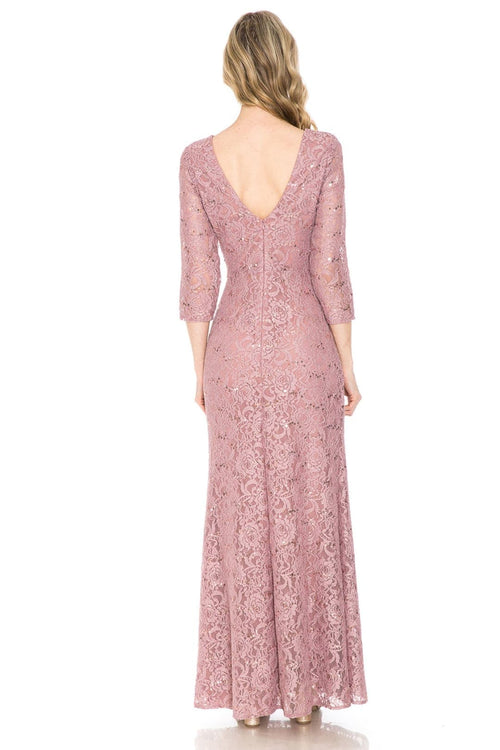 Lenovia 5239 Modest Lace 3/4 Sleeve Mother of the Bride Formal Gown-New Collection